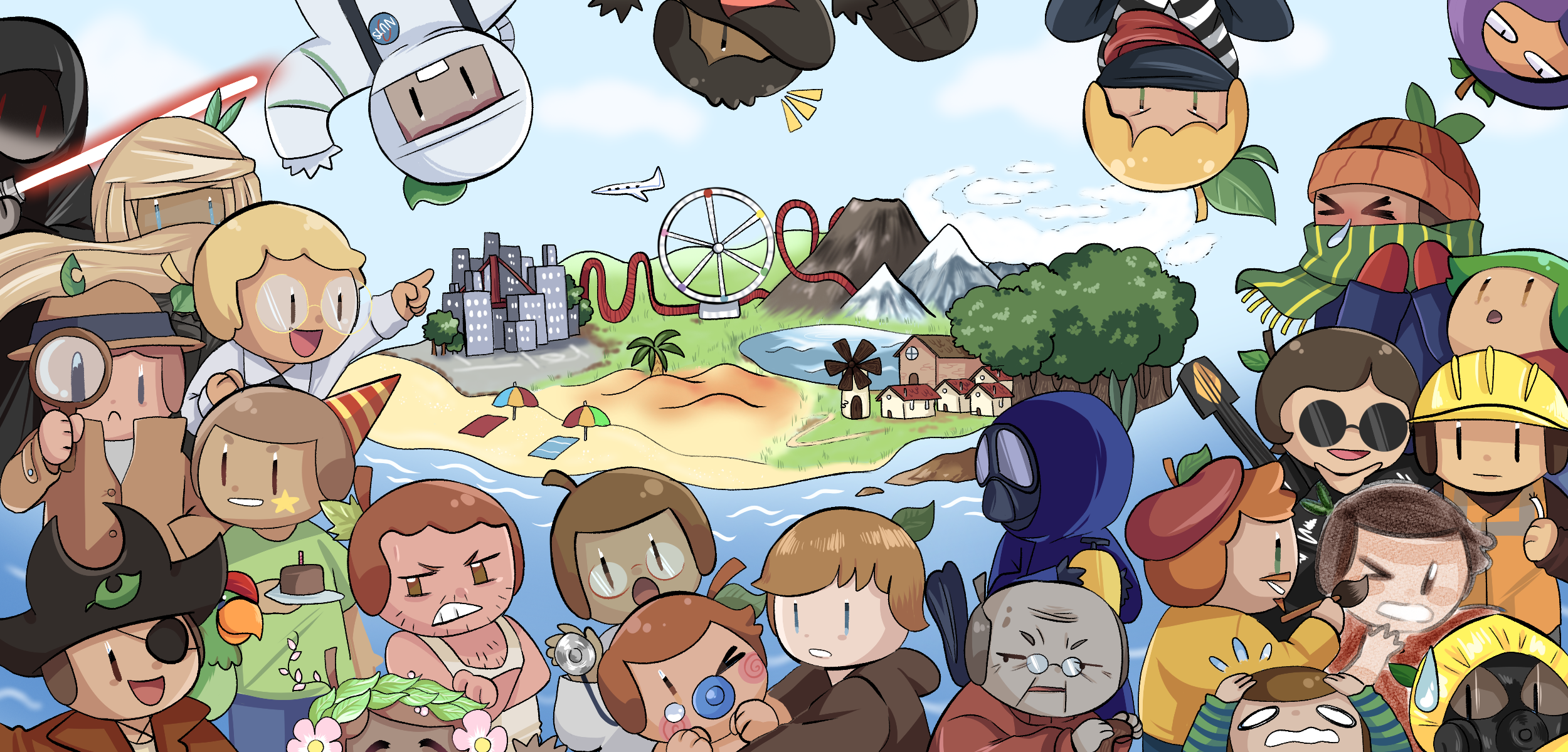 Illustration de la saison 2 Nuts Island